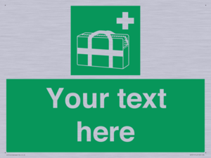 Custom sign safe condition Medical grab bag